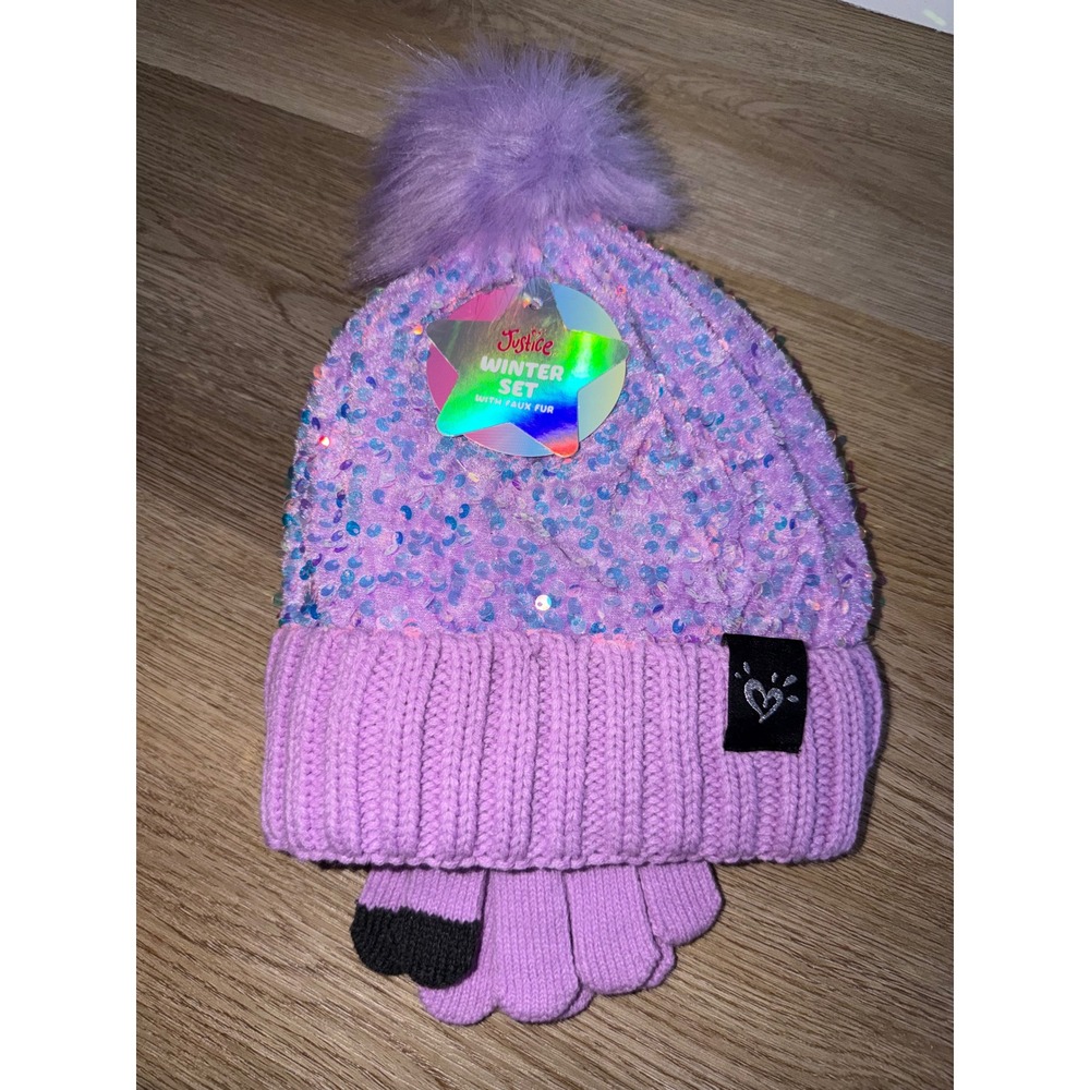 Girl hat and glove set